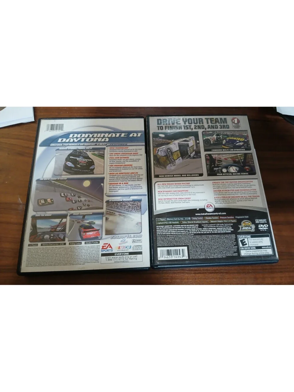 Nascar 2001, 09, Thunder 04 & 06 Total Team Control (PlayStation 2) Bundle READ